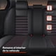 thumbnail image 3 of Fundas Cubreasientos Ecocuero Negro Universal XRoad, 3 of 7