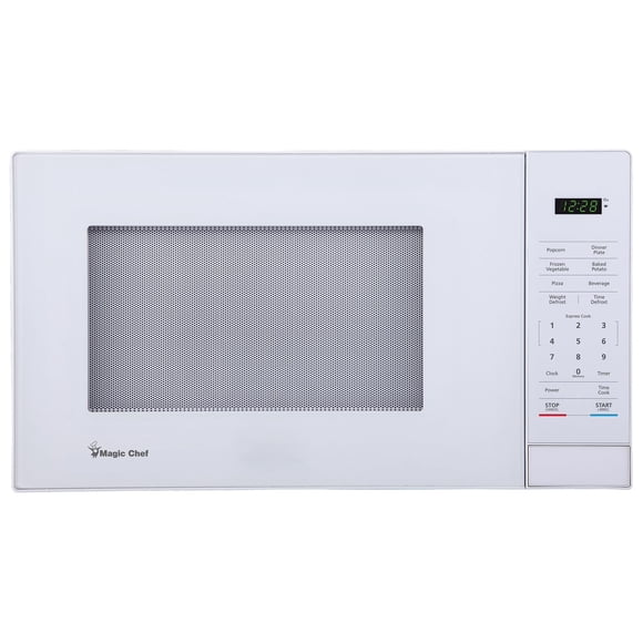 Horno microondas Magic Chef, 1.1 pies cúbicos, 1000 W, blanco