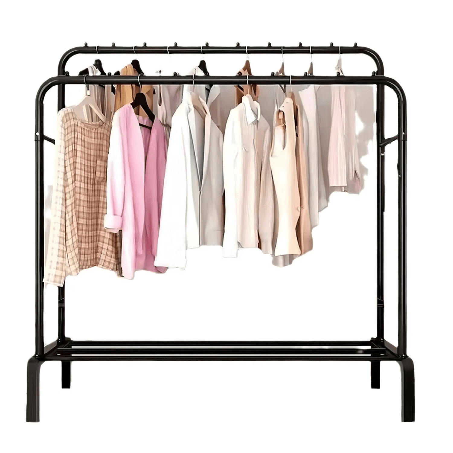 Genérico - Perchero Organizador Ropa Y Zapatos Doble Barra