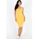 thumbnail image 1 of Vestido Ajustado Casual de Canalé con Cuello Dividido, 1 of 2