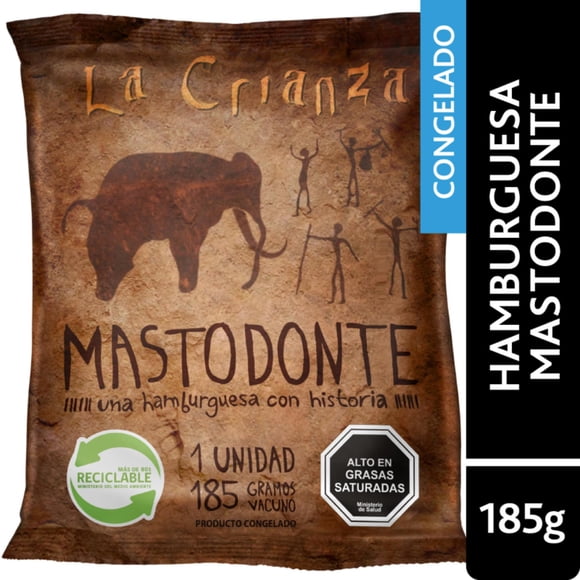 Hamburguesa de Vacuno Mastodonte, 185 g