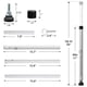 thumbnail image 5 of Barra de seguridad ajustable para puerta corrediza BeBecome 45-128 cm, 5 of 7