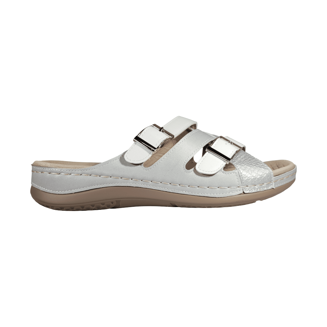 Sandalias Passer Plateado Mujer | 009 - Talla 38 Cl / 25.3 Cm