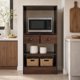 thumbnail image 4 of Mueble Buffet 50cmx30cmx100cm Comedor con 2 Cajones Estantes Madera Natural, 4 of 6