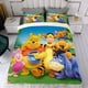 thumbnail image 4 of Winnie Pooh Conjunto de sábanas temático, trío de piezas, cómodo y amigable con la piel, diseño único, regalo de decoración para el hogar para familiares, amigos y fans,135cm *200cm, 4 of 6