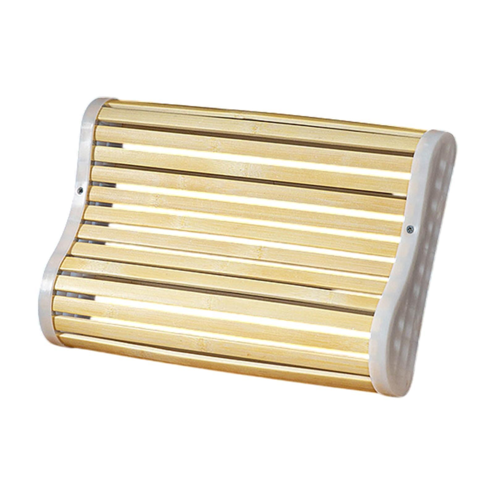 Ioensy - Almohada De Bambú Para Reposacabezas De Sauna, Accesorio Para Respaldo De Sauna Para Spa, Gimnasio Relajante, 27 Cm X 33 Cm