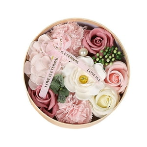 Genérico - Jabón Perfumado Con Flor De Rosa En Caja De Regalo, Regalo De Aniversario Para Amante, Esposa O Mamá, Estilo B