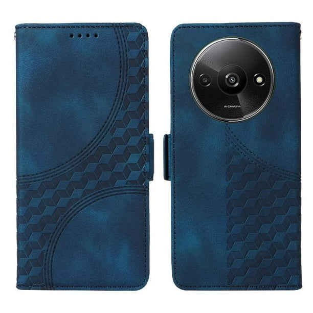 Carcasa FOXDOCK Xiaomi Redmi A3 4G de cuero PU, diseño acolchado clásico, protección contra caídas y rayones