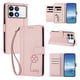 thumbnail image 2 of Funda Cartera Trébol para Xiaomi Poco F6 Pro con Ranuras Tarjetas y Carga Inalámbrica Rosa, 2 of 6