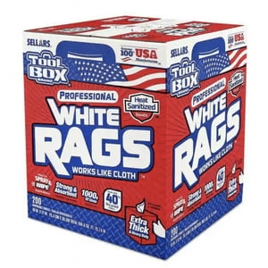Tool Box - Toallas Papel Mecanico White Rags