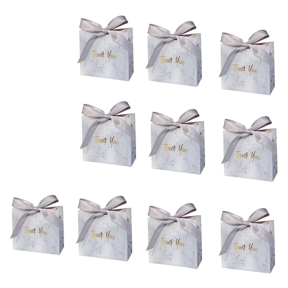 10x Candy Box Treats Candy Cookie Bolsa De Regalo Para Suministros De Decoración De Mesa