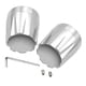 thumbnail image 3 of Cubierta De La Tapa De La Tuerca Del Eje De La Rueda Delantera 2pcs Para Harley Softail XL883 XL1200 Silver, 3 of 5