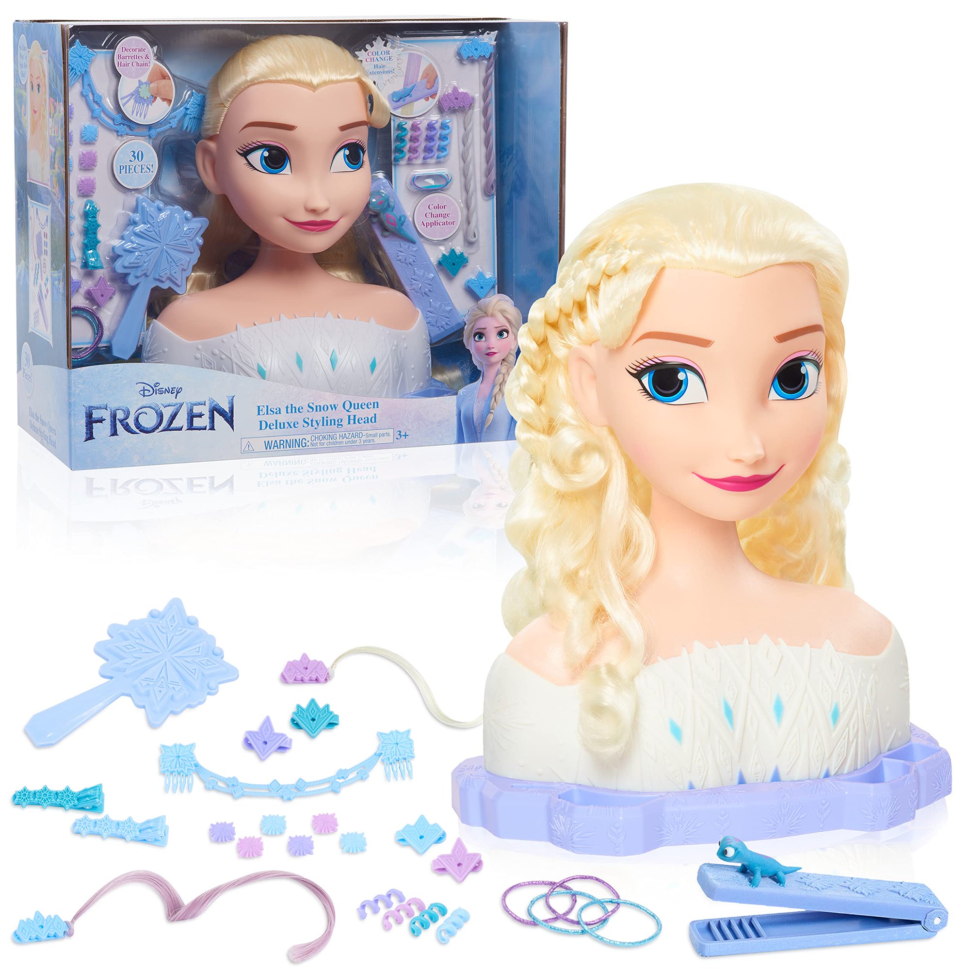 Cabezal De Peinado Just Play Disney Frozen Deluxe Elsa Blonde Hair