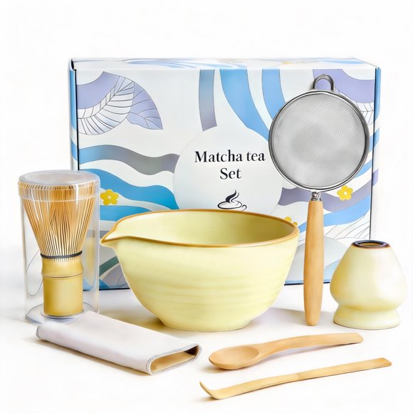 Juego de Batidor de Matcha ARTFLY 7 Piezas - Kit de Té Japonés