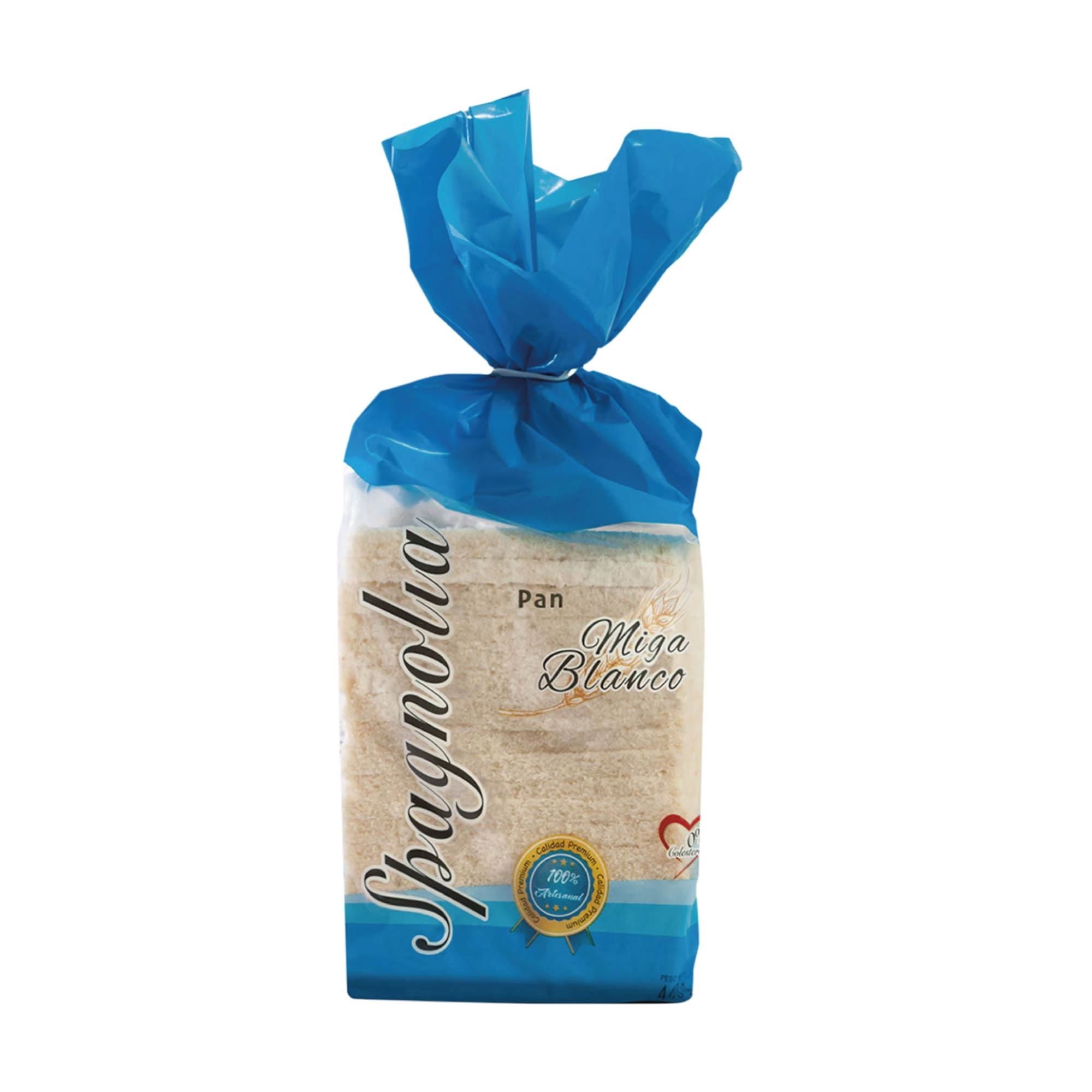 Pan De Molde Blanco Miga Sin Borde 440 g Spagnolia