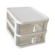 thumbnail image 4 of Organizador De Encimera Con Cajones Transparentes Caja De Almacenamiento Para Ni?as Blanco 2 Capas, 4 of 5