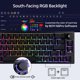 thumbnail image 4 of Teclado BOYI 66Pro 65% RGB Hot‑Swap con Cable Negro, 4 of 8