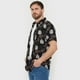 thumbnail image 3 of Guayabera Hombre Hojas Negro Corona, 3 of 5