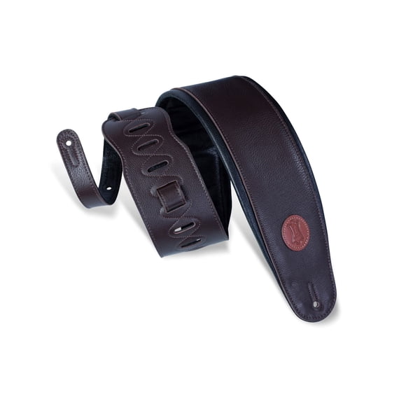 Correa para bajo Levy's Leathers MSS2-4-DBR Garment Leather