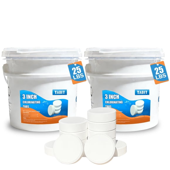 Tabletas de cloro TABIT de 50 lb, 3 pulgadas, de disolución lenta