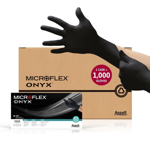 Guantes de examen de nitrilo desechables Ansell MICROFLEX Onyx N64
