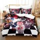 thumbnail image 1 of Puella Magi Madoka Magica Bedding Set three-piece set Adult Kid Bedroom Duvetcover Sets Kawaii Girl All season Bed Sheets, 1 of 5