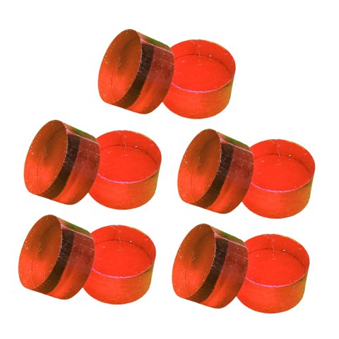 Ioensy - 10 Piezas De Repuesto Para Punta De Taco De Salto Y Rotura Transparente Para Juegos De Interior, Color Rojo