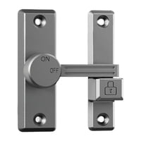 Bothyi - Protector De Pestillo De Puerta, Pestillo Abatible Universal Para Puerta, Oficina En Casa, Puerta Corredera De Granero, Gris