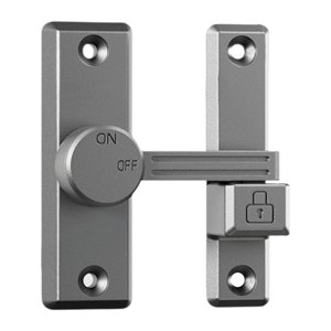 Bothyi - Protector De Pestillo De Puerta, Pestillo Abatible Universal Para Puerta, Oficina En Casa, Puerta Corredera De Granero, Gris