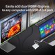 thumbnail image 2 of Adaptador USB a HDMI j5create JUA365 Dual 4K + 1080p, 2 of 9