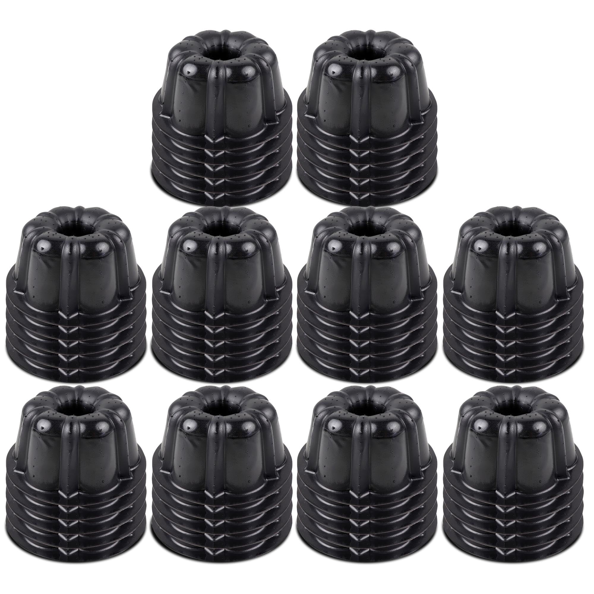 Mini Flan Moldes Pan O'creme De Plástico Para Hornear Con Silicona Antiadherente