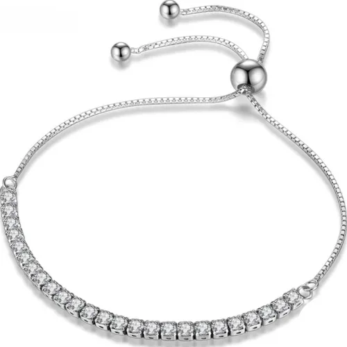 Genérico - Pulsera Plata 925 Mujer Elegante Charm