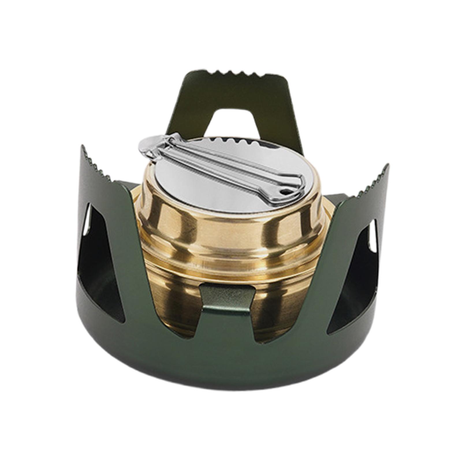 Magideal - Quemador De Alcohol Horno De Alcohol Pequeño Y Resistente Horno De Campamento Quemador De Alcohol Para Acampar Restaurante Aparato De Cocina Interior Verde