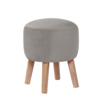 Latam Home - Pouf Nantes Tela Velvet Gris