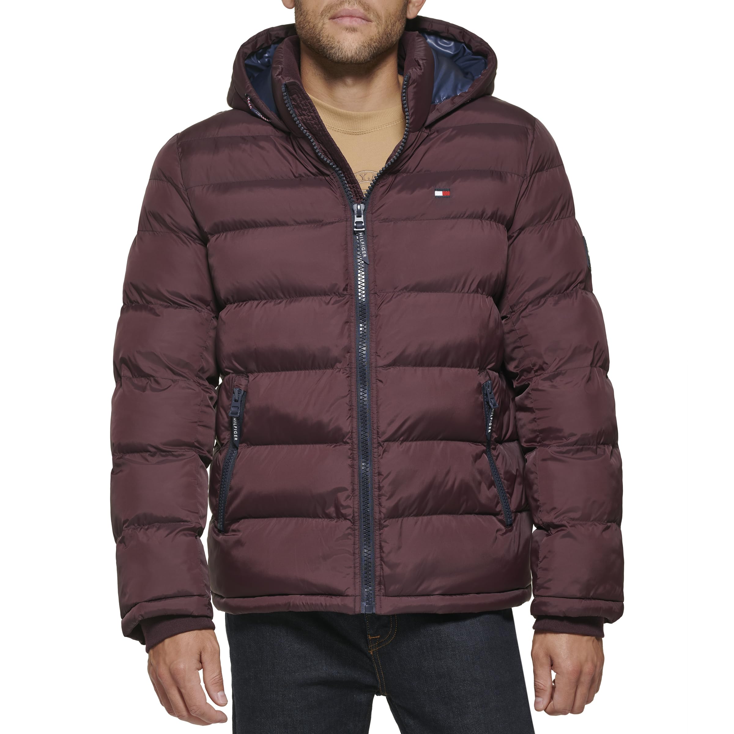 Chaqueta Tommy Hilfiger Para Hombre, Con Capucha, Estilo Oporto, Talla Xxl