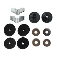 Bothyi - Fieltros De Soporte Para Platillos De Φ4Cm, 14 Uds., Para Batería Con Tuercas De Mariposa, Repuesto De Platillos, Color Negro