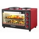 thumbnail image 1 of Horno Eléctrico 2 En 1 Con Encimera Turbo 55 L Telefunken Rojo, 1 of 7