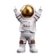 thumbnail image 3 of Resina Astronauta Astronauta Estatua Adorno Oficina En Casa Escritorio Estatuilla Decoraciones Oro 15x10x25 Cm, 3 of 6