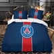 thumbnail image 3 of Football Club 3D Duvet Cover, Quilt Cover Bedding Sets, Polycotton PSG Quilt Bed Set, Boys And Girls Single, 3 of 3