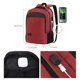 thumbnail image 3 of Mochila de viaje para portátil Monsdle, antirrobo, USB 15.6 pulgadas, roja, 3 of 6
