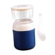thumbnail image 2 of Lunch Pot Contenedor De Yogur Contenedor De Alimentos Aislado 2 Niveles Para Frutas Leche Azul, 2 of 3