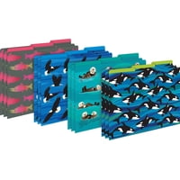 Set De 12 Carpetas De Archivadores Barker Creek Designer Sea & Sky