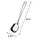 thumbnail image 2 of Cucharas cuadradas de acero inoxidable, cucharas de arroz, cucharas de sopa, pulido espejo, juego de cubiertos de 3 (plata), 2 of 5