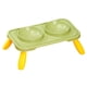 thumbnail image 1 of Cuencos Dobles Para Perros, Cuencos De Comida Y Agua, Comedero Para Mascotas, Cuencos De Comida Para Gatos Para Perros, Verde, Amarillo, 1 of 5