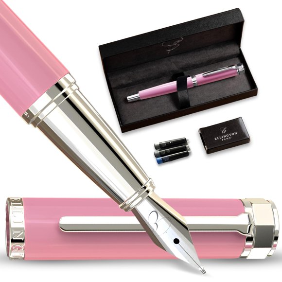 Set de plumas estilográficas Ellington Pens de punta extrafina, rosa