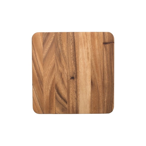 Tabla de cortar Ironwood Gourmet de madera de acacia 23x23x1 cm