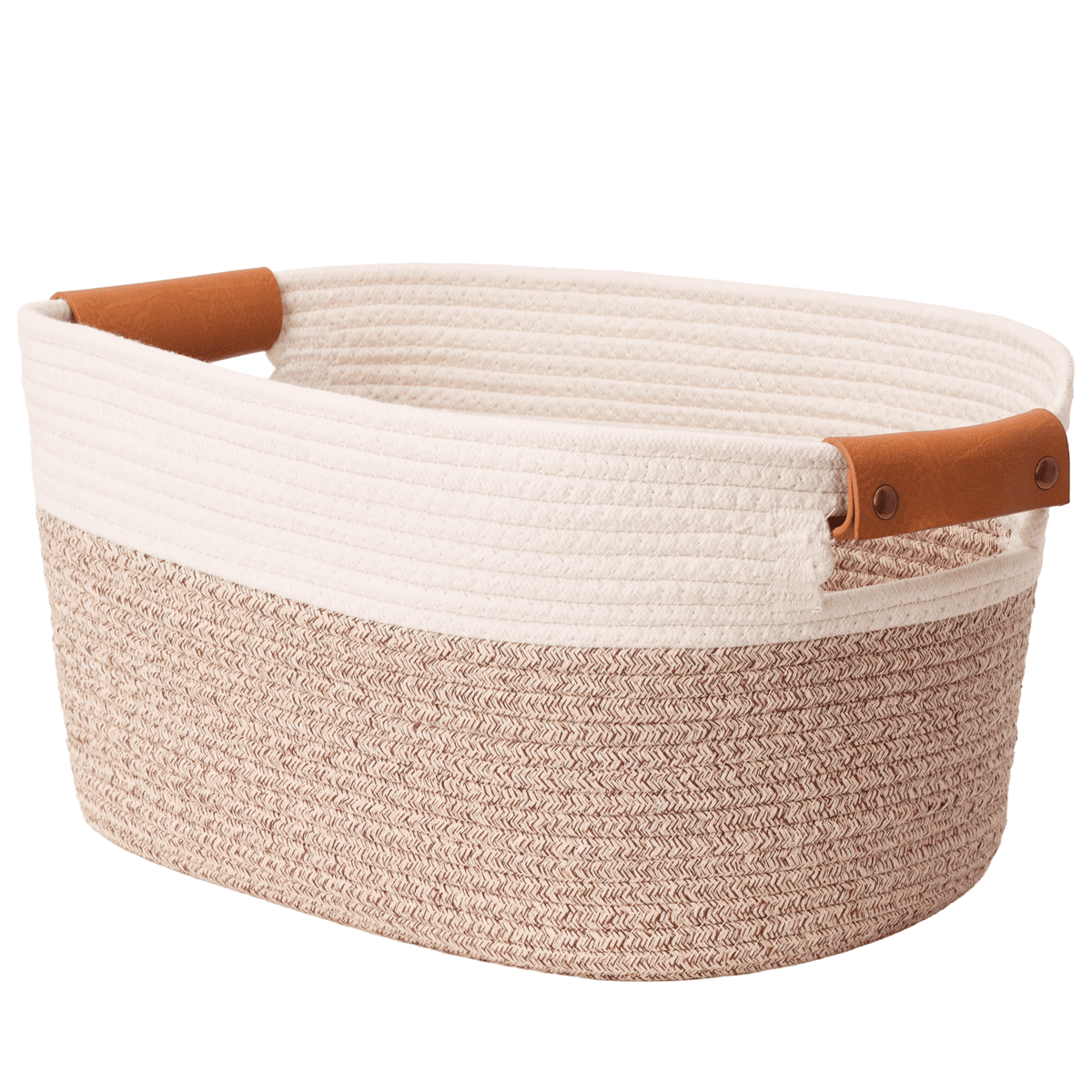 Canasto Cesta Organizadora Carry All De Algodón L Tierra