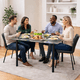 thumbnail image 5 of Comedor 4 Puestos Vidrio Templado + Sillas Negras Tapizadas – Diseño Moderno y Elegante para Hogar, 5 of 5