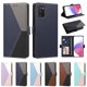 thumbnail image 5 of Cartera para Samsung Galaxy A02s en PU Tricolor, Funda con Solapa, Azul Oscuro, 5 of 6
