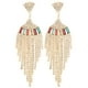 thumbnail image 1 of 2 piezas de pendientes de borlas de metal de moda colgantes con estilo temperamento creatividad adorno artesanal, 1 of 11